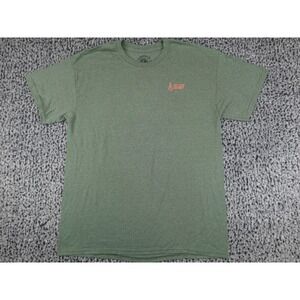 McMenamins T-Shirt Mens‎ Large Green Roseburg Station Ales On The Quest PNW